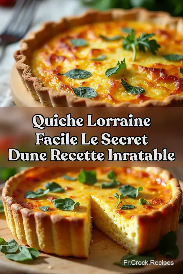 Quiche Lorraine Facile Le Secret dune Recette Inratable