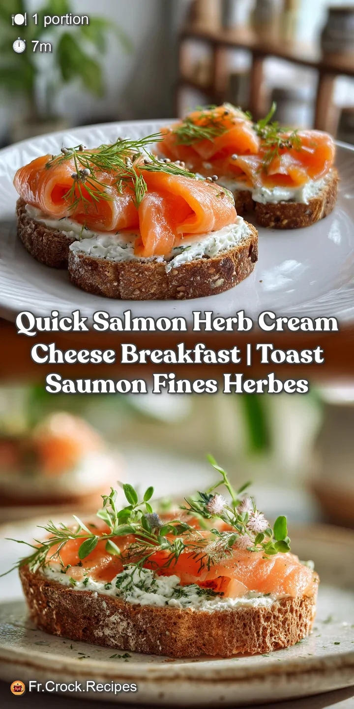Close-up of a tender salmon filet atop creamy herb cheese, the textures contrasting perfectly. A vibrant breakfast with ap...