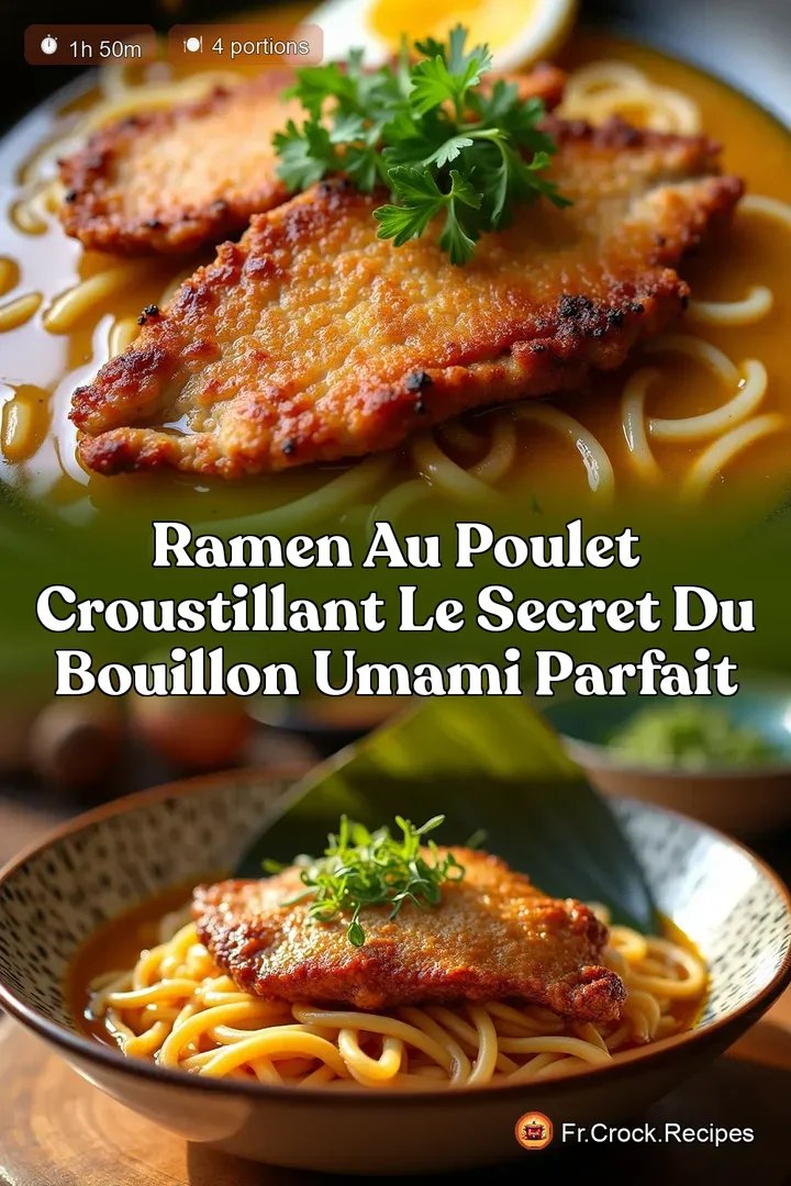 Ramen au Poulet Croustillant Le Secret du Bouillon Umami Parfait