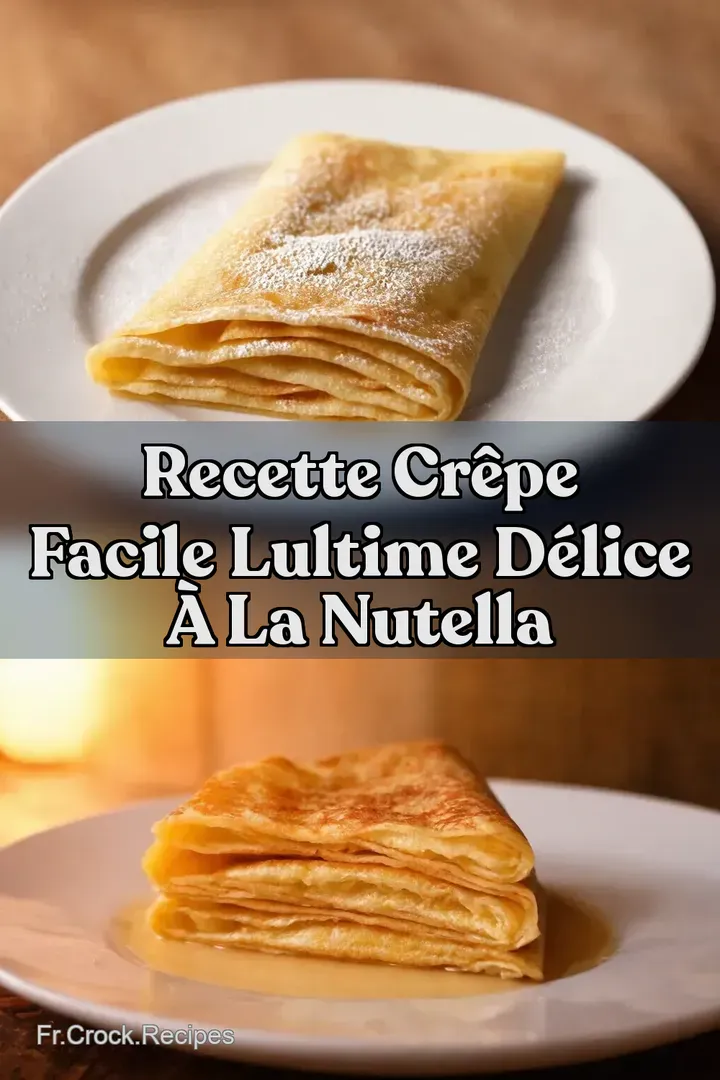 Recette Cr&ecirc;pe Facile Lultime d&eacute;lice &agrave; la Nutella