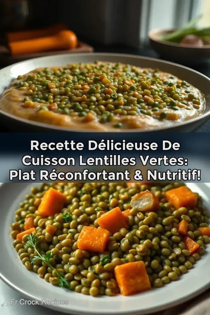 Recette D&eacute;licieuse de Cuisson Lentilles Vertes: Plat R&eacute;confortant & Nutritif!