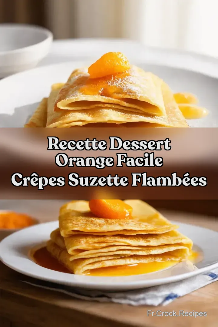 Recette Dessert Orange Facile Cr&ecirc;pes Suzette Flamb&eacute;es