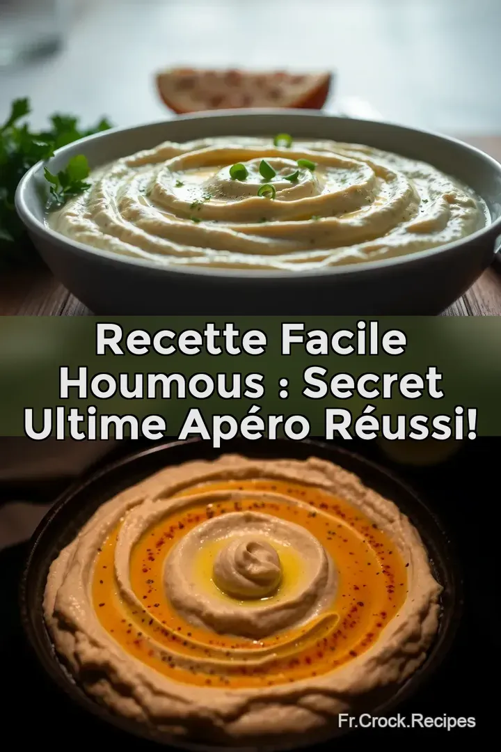Recette Facile Houmous : Secret Ultime Ap&eacute;ro R&eacute;ussi!