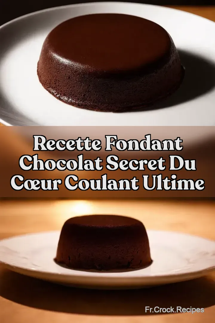 Recette Fondant Chocolat Secret du C&oelig;ur Coulant Ultime