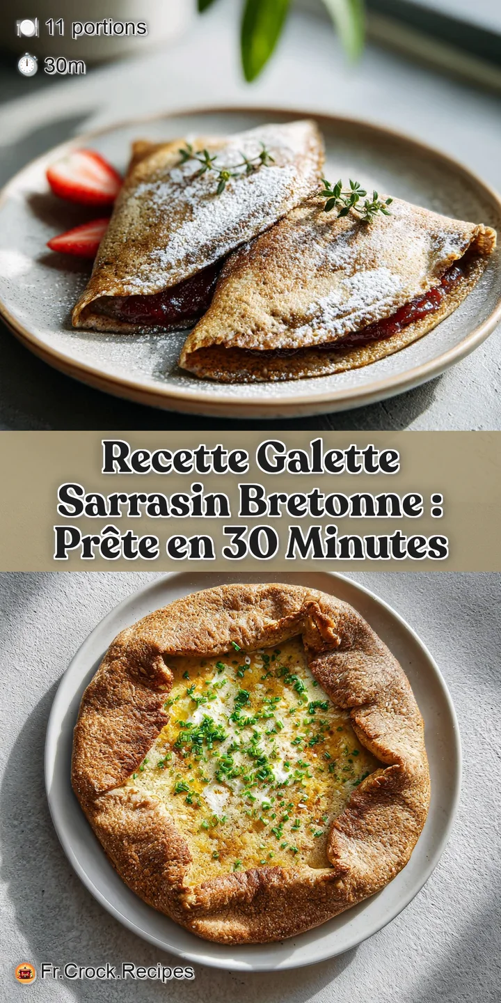 Close-up of a savory buckwheat crepe, steam rising from the melted cheese, promising a warm and comforting bite.