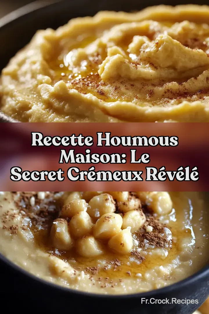 Recette Houmous Maison: Le Secret Cr&eacute;meux R&eacute;v&eacute;l&eacute;
