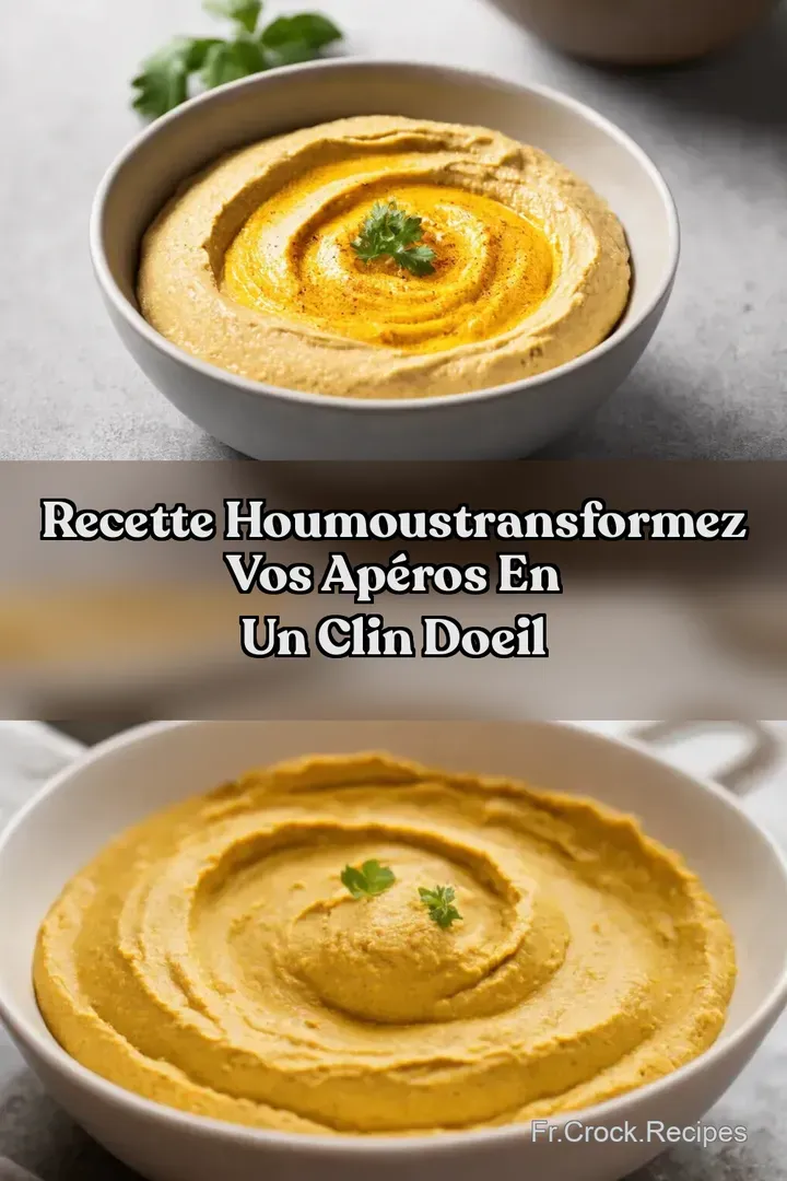 Recette HoumousTransformez Vos Ap&eacute;ros en un Clin doeil