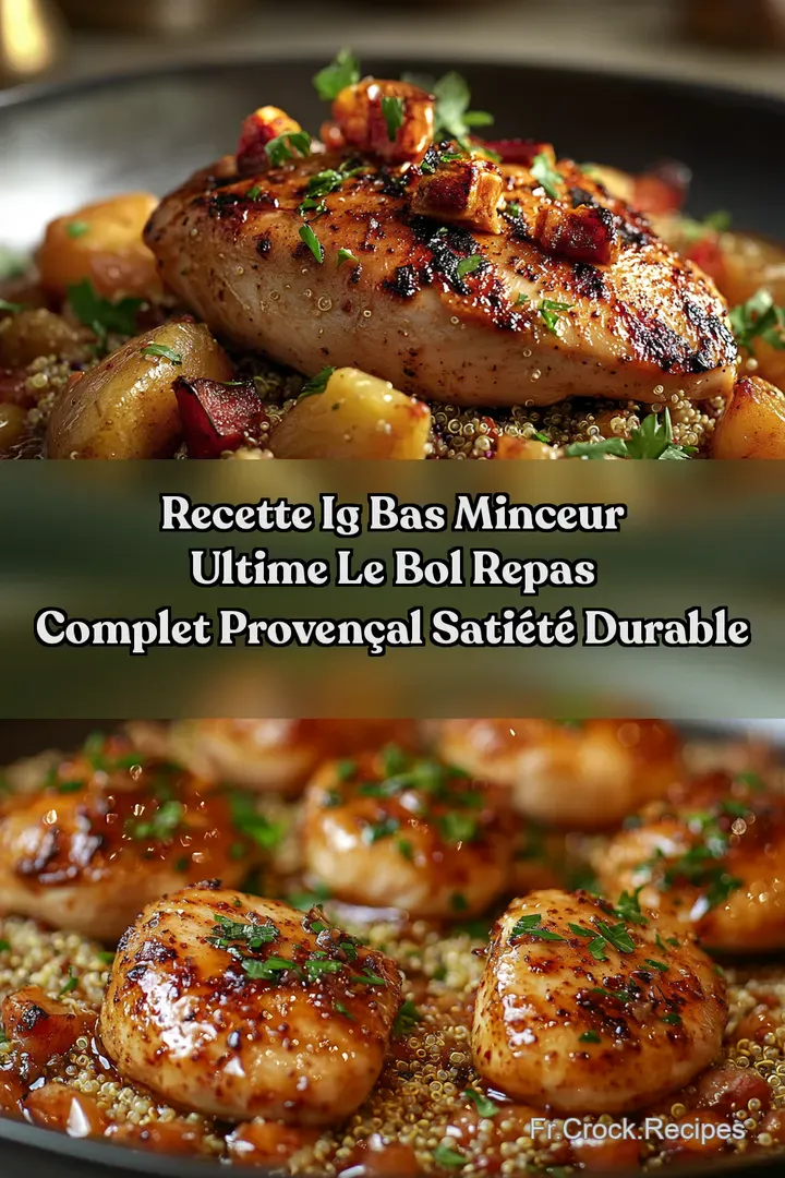 Recette IG Bas Minceur ULTIME Le Bol Repas Complet Proven&ccedil;al Sati&eacute;t&eacute; Durable