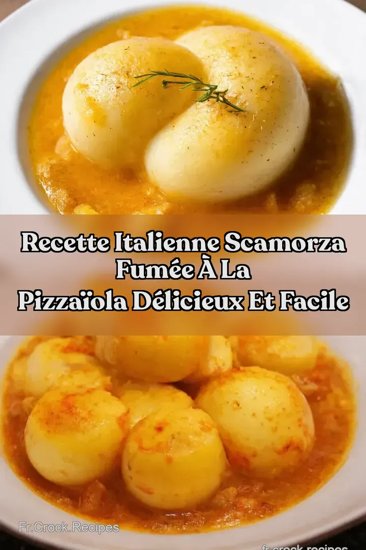 Recette Italienne Scamorza Fum&eacute;e &agrave; la Pizza&iuml;ola D&eacute;licieux et Facile