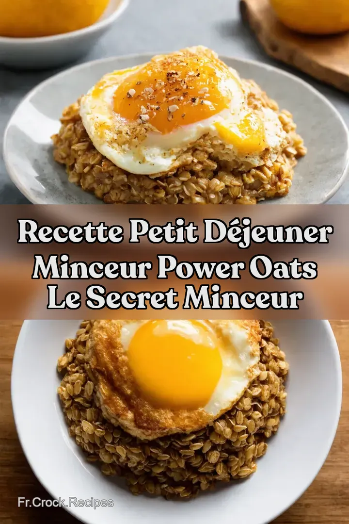 Recette petit d&eacute;jeuner minceur Power Oats Le Secret Minceur