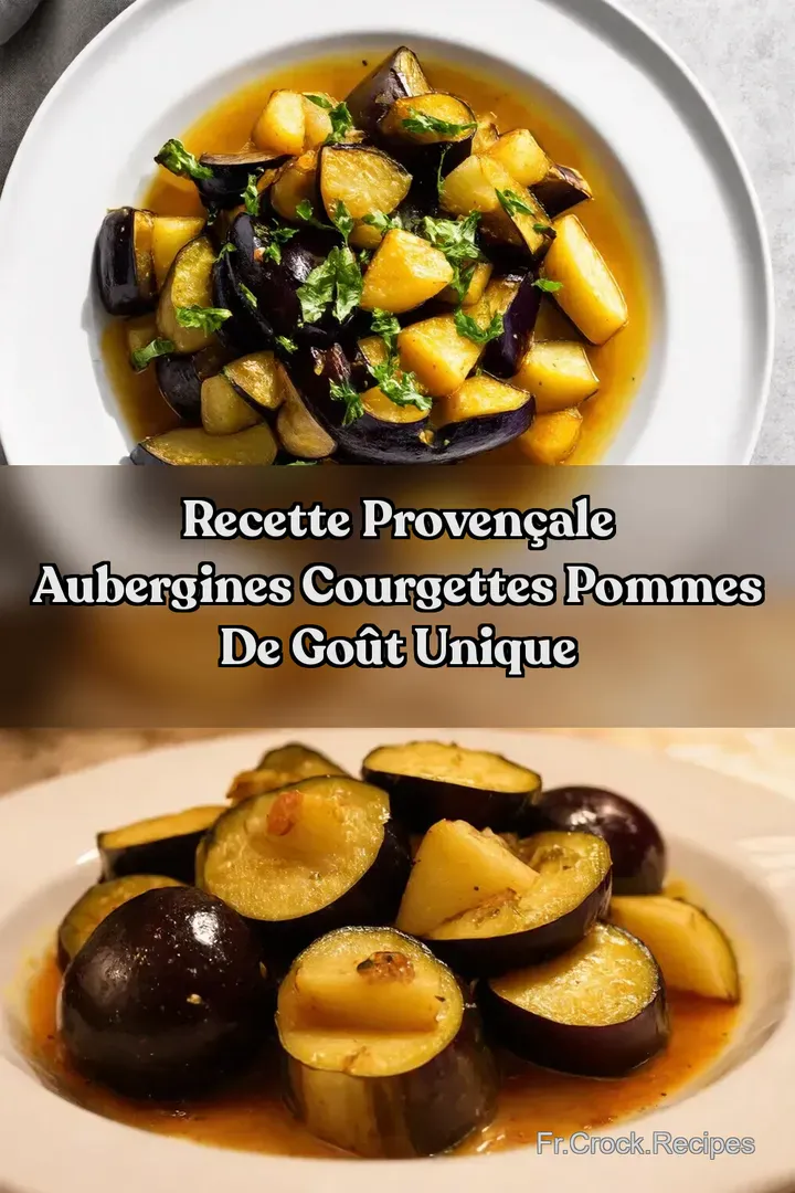 Recette Proven&ccedil;ale Aubergines Courgettes Pommes de Go&ucirc;t Unique