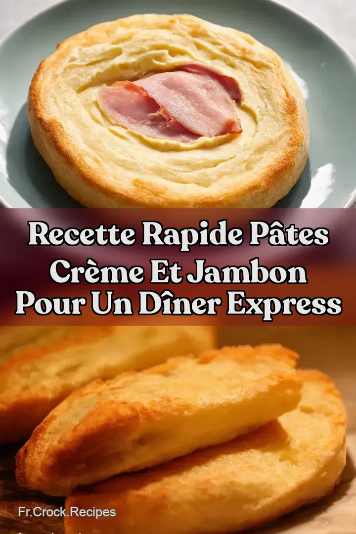 Recette Rapide P&acirc;tes Cr&egrave;me et Jambon pour un D&icirc;ner Express