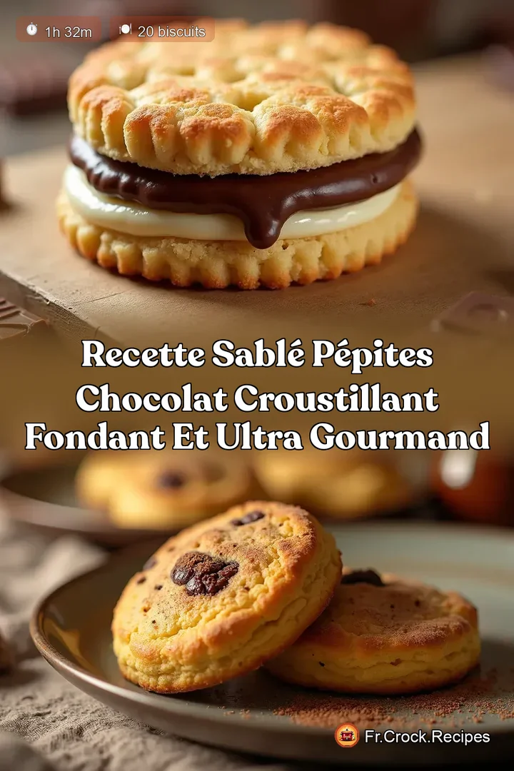 Recette Sabl&eacute; P&eacute;pites Chocolat Croustillant Fondant et Ultra Gourmand