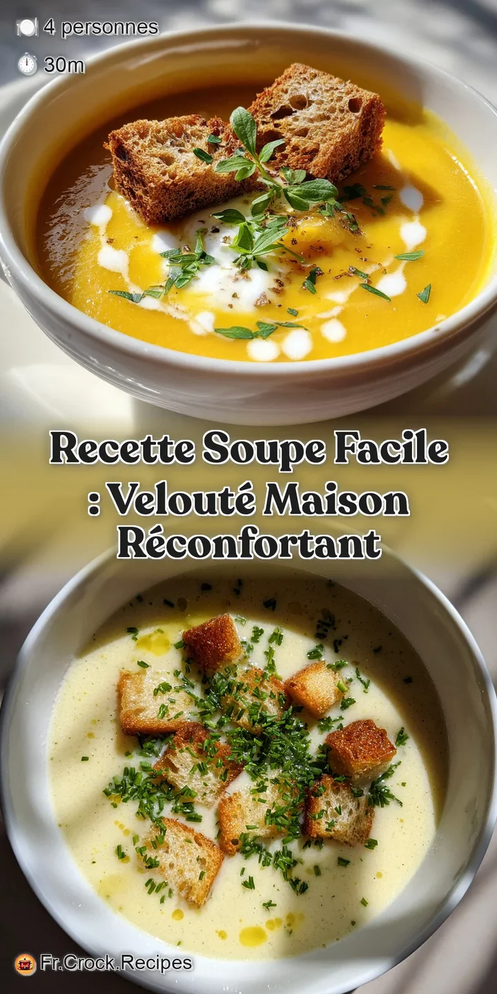 Close-up of the soup's smooth texture, showing flecks of herbs and glistening oil, promising warmth and comforting flavors.