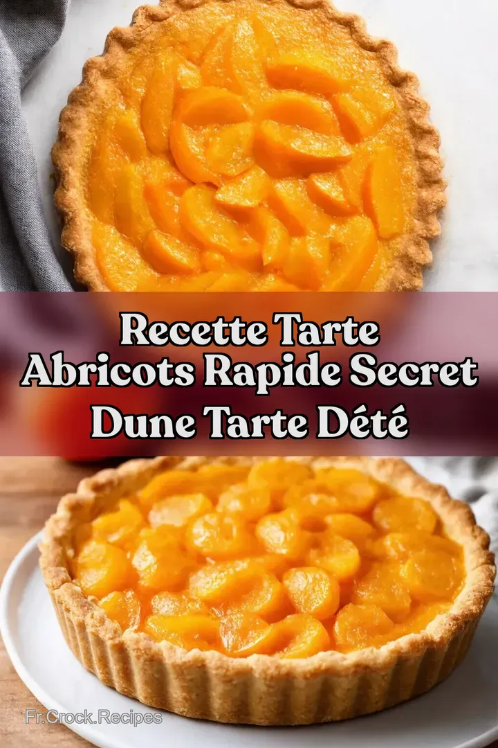 Recette Tarte Abricots Rapide Secret dune Tarte d&Eacute;t&eacute;