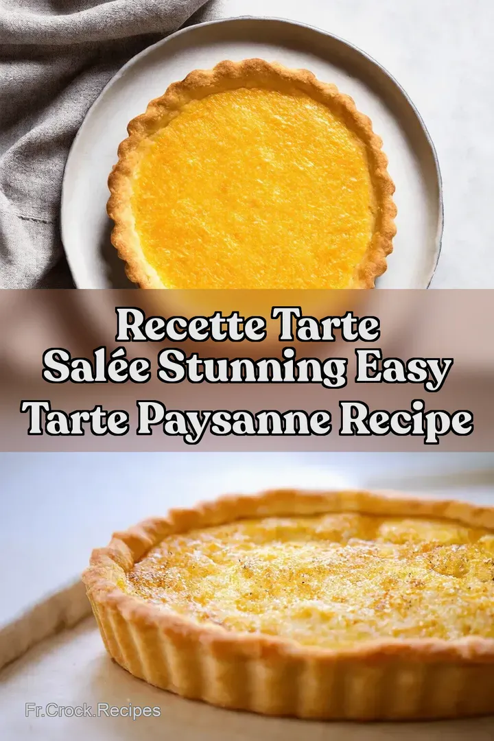 Recette Tarte Sal&eacute;e Stunning Easy Tarte Paysanne Recipe