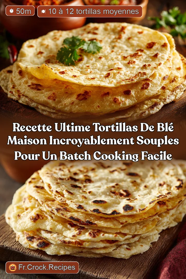 Recette Ultime Tortillas de Bl&eacute; Maison Incroyablement Souples pour un Batch Cooking Facile