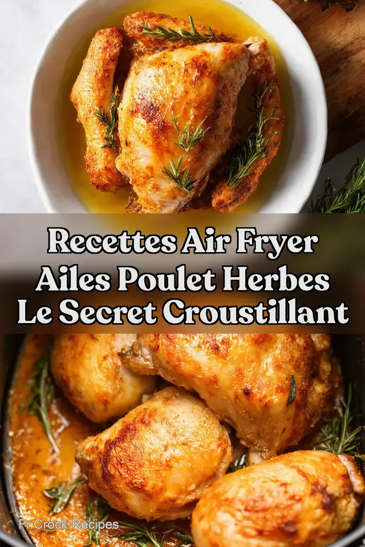 Recettes Air Fryer Ailes Poulet Herbes Le Secret Croustillant