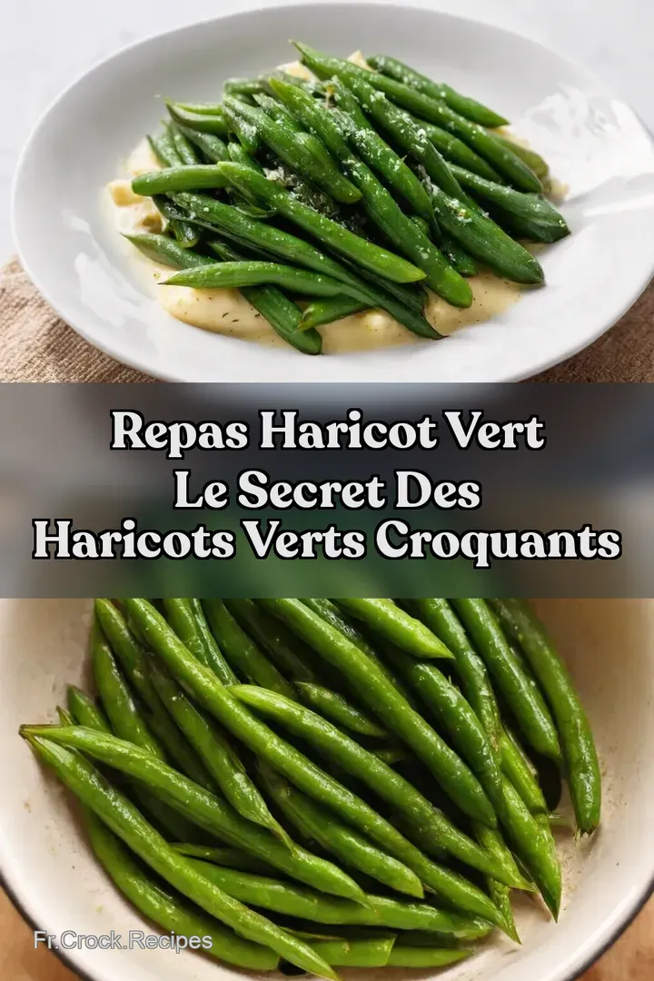 Repas Haricot Vert Le Secret des Haricots Verts Croquants