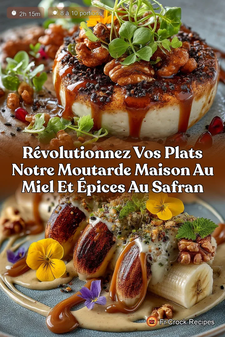 R&eacute;volutionnez vos Plats Notre Moutarde Maison au Miel et &Eacute;pices au Safran