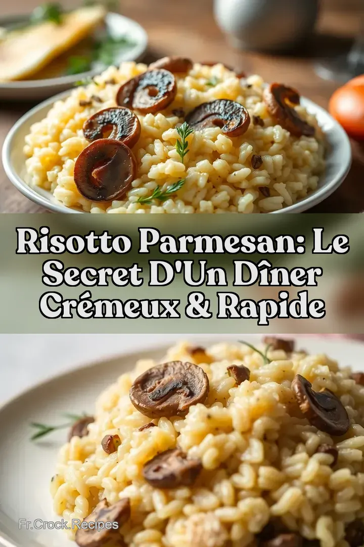 Risotto Parmesan: Le secret d un d&icirc;ner cr&eacute;meux & rapide