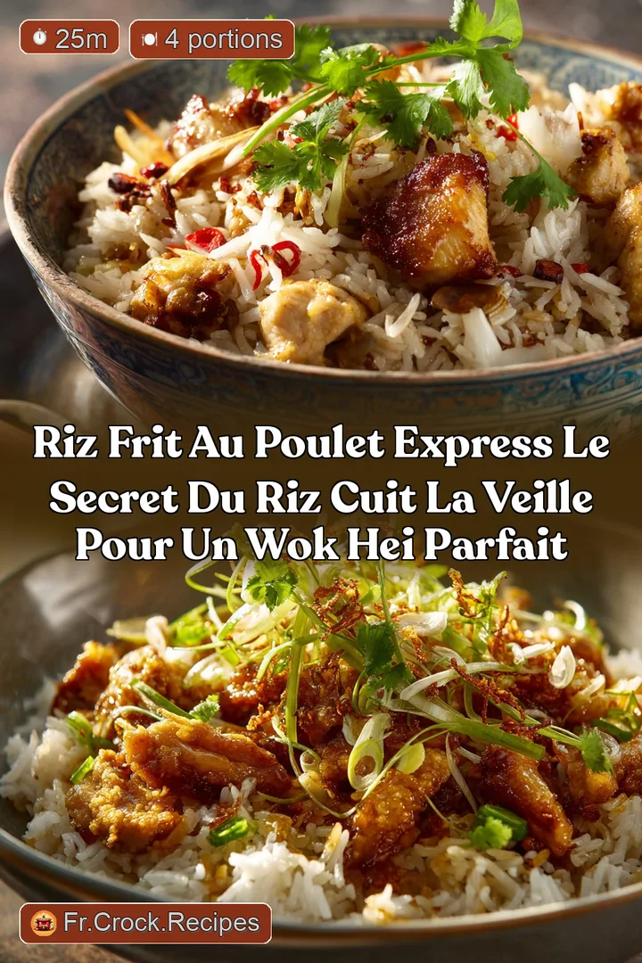 Riz Frit au Poulet Express Le secret du riz cuit la veille pour un Wok Hei parfait