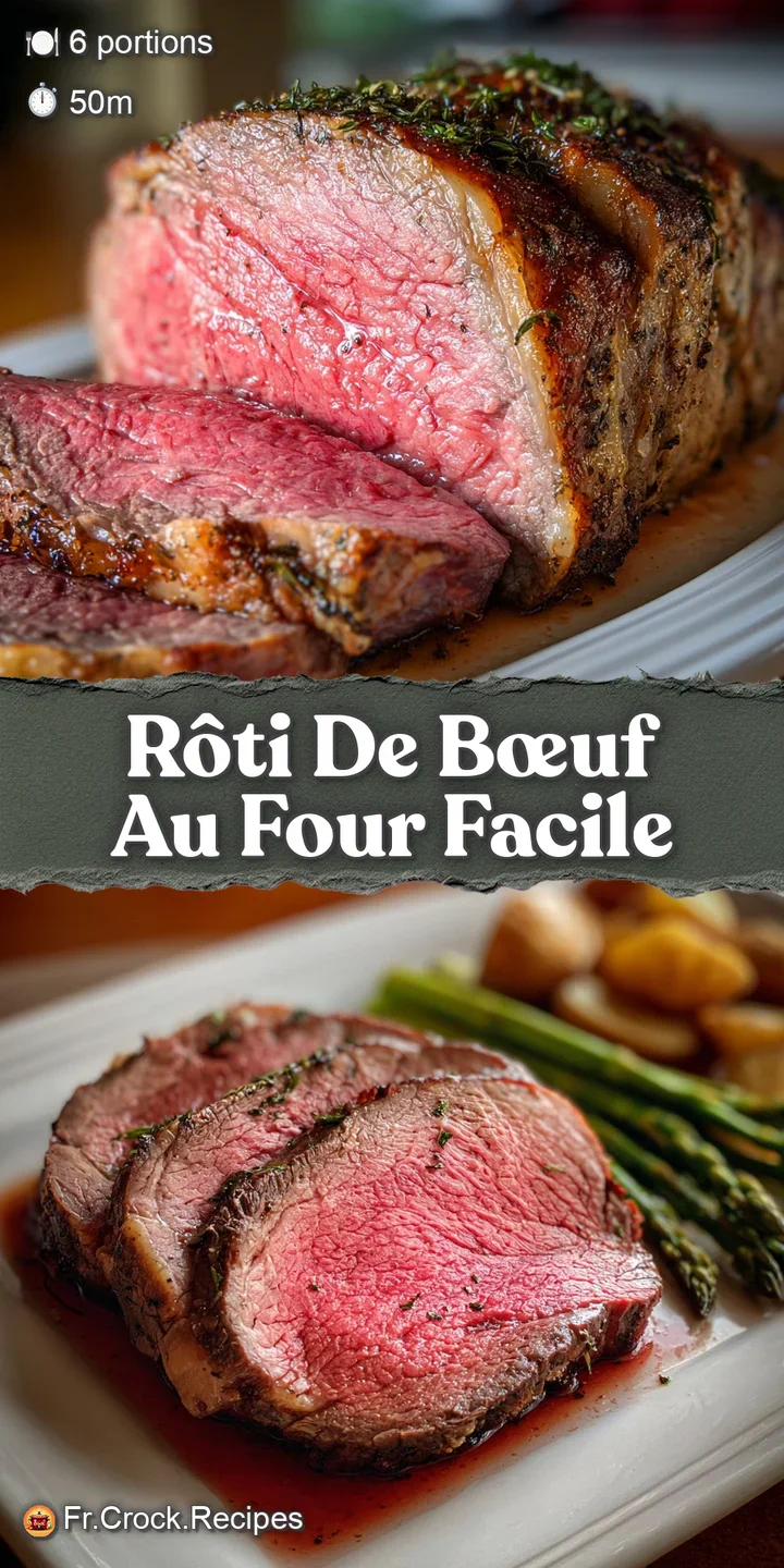 Close-up of tender roast beef with a crisp crust. The juicy interior reflects light, promising a flavorful bite.