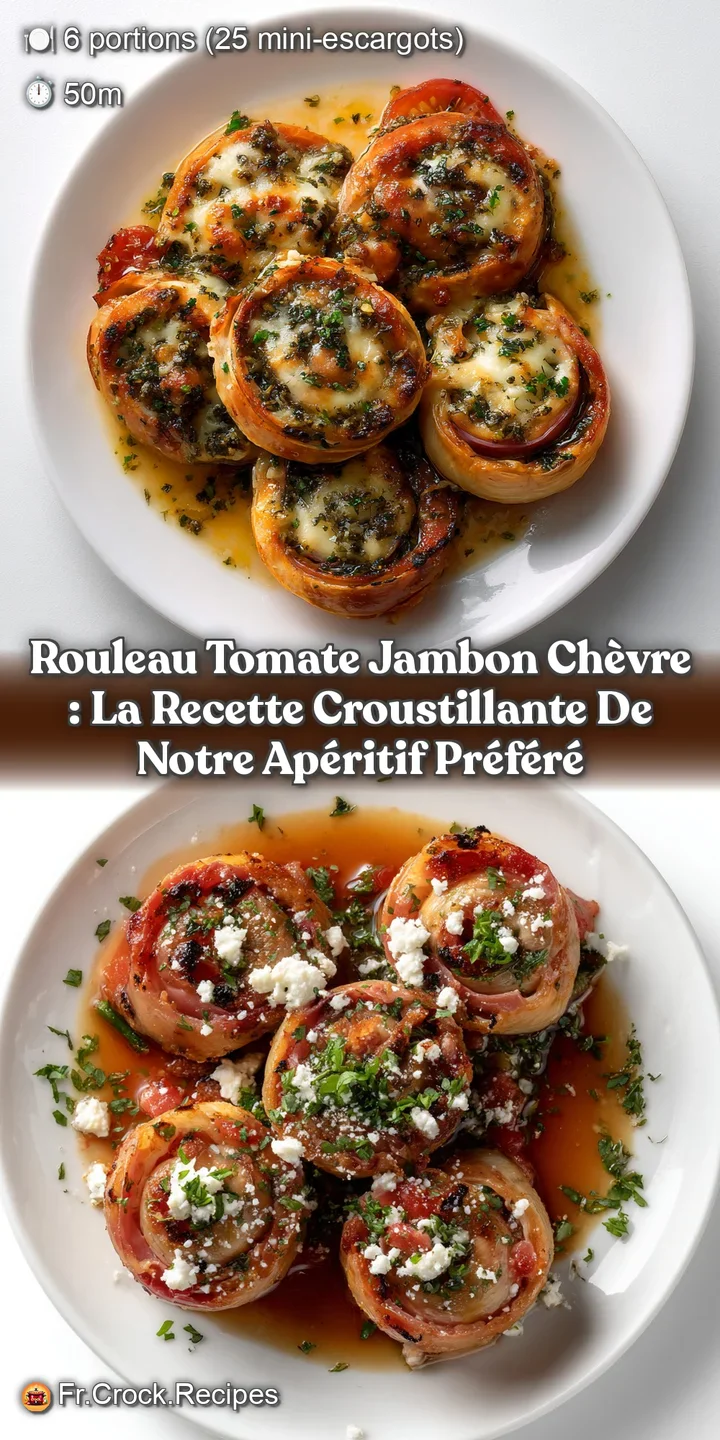 Rouleau tomate jambon ch&egrave;vre : la recette croustillante de notre ap&eacute;ritif pr&eacute;f&eacute;r&eacute;