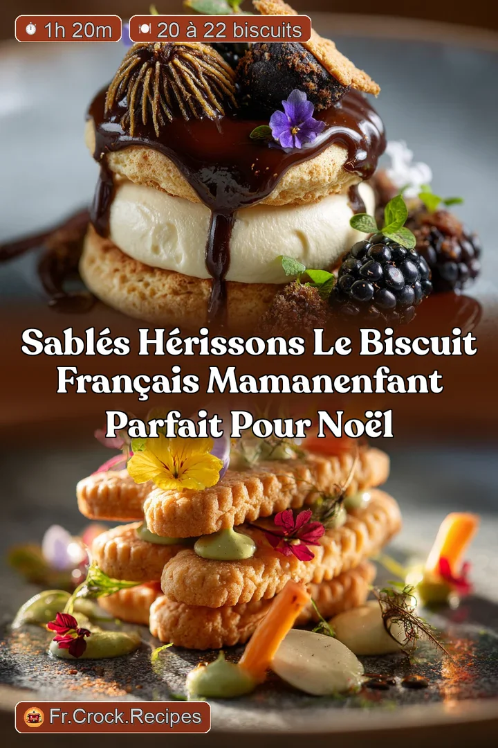 Sabl&eacute;s H&eacute;rissons Le biscuit fran&ccedil;ais mamanenfant parfait pour No&euml;l