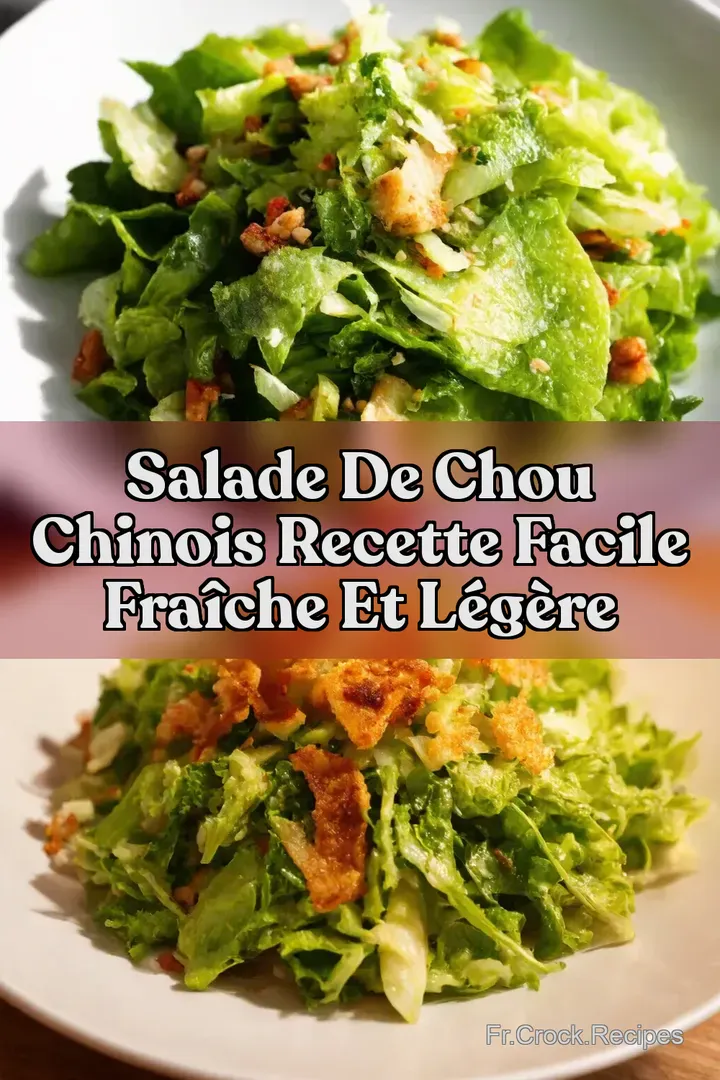 Salade de chou chinois recette facile fra&icirc;che et l&eacute;g&egrave;re