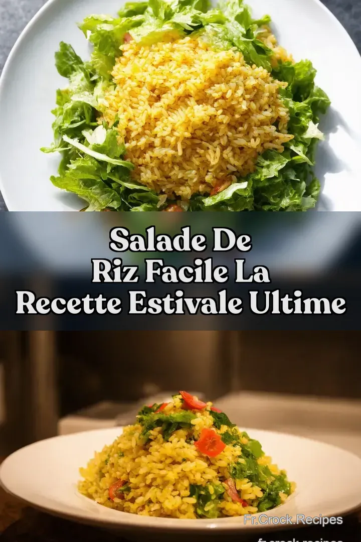 Salade de Riz Facile La Recette Estivale Ultime