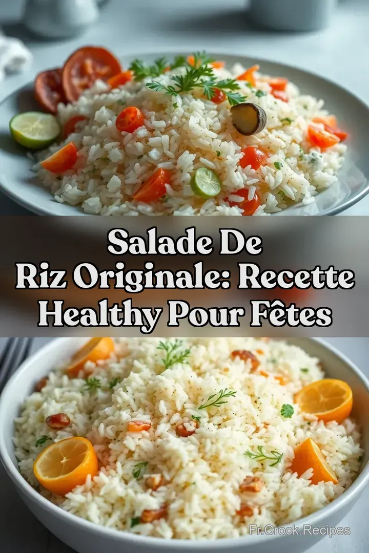 Salade de Riz Originale: Recette Healthy pour F&ecirc;tes