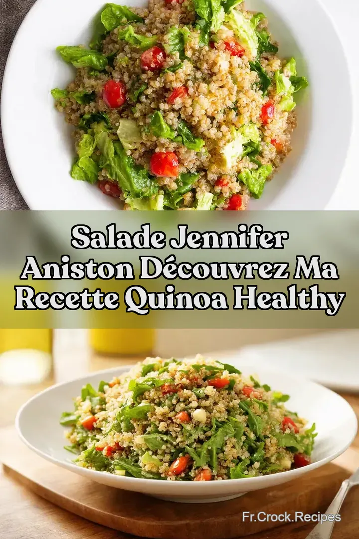 Salade Jennifer Aniston D&eacute;couvrez Ma Recette Quinoa Healthy