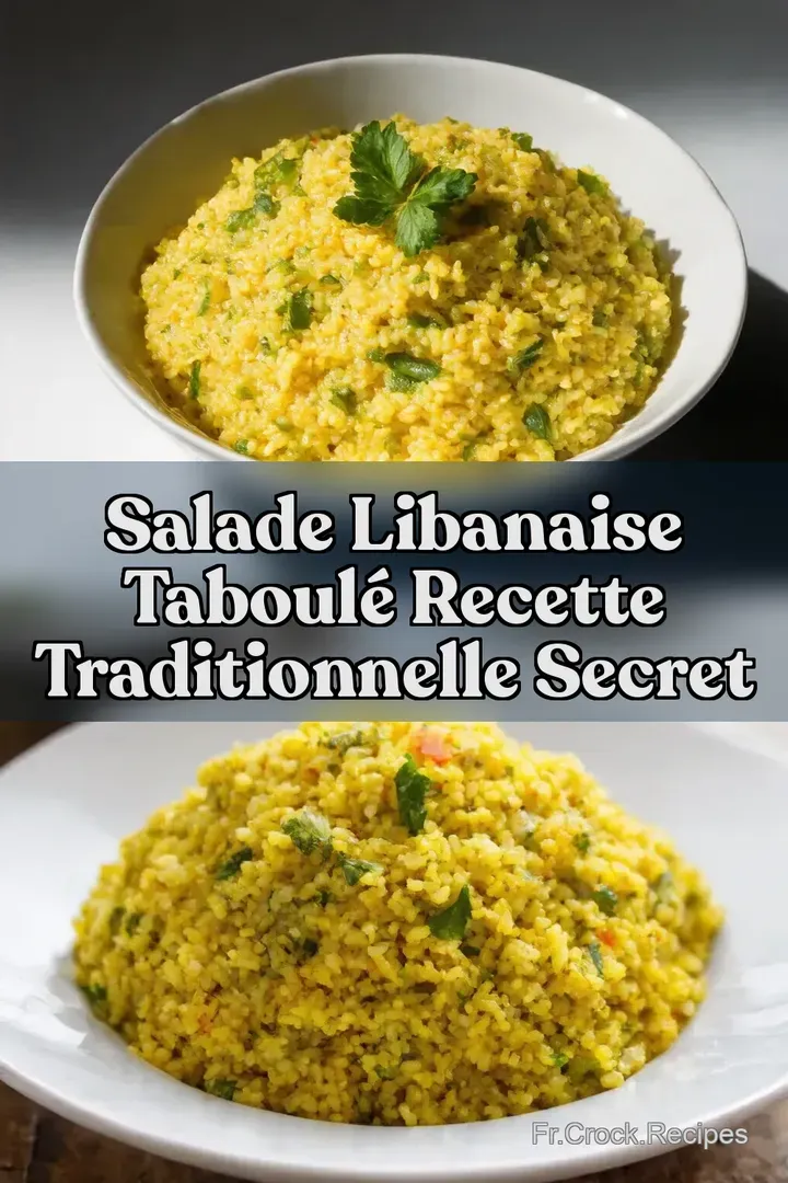 Salade Libanaise Taboul&eacute; Recette Traditionnelle Secret