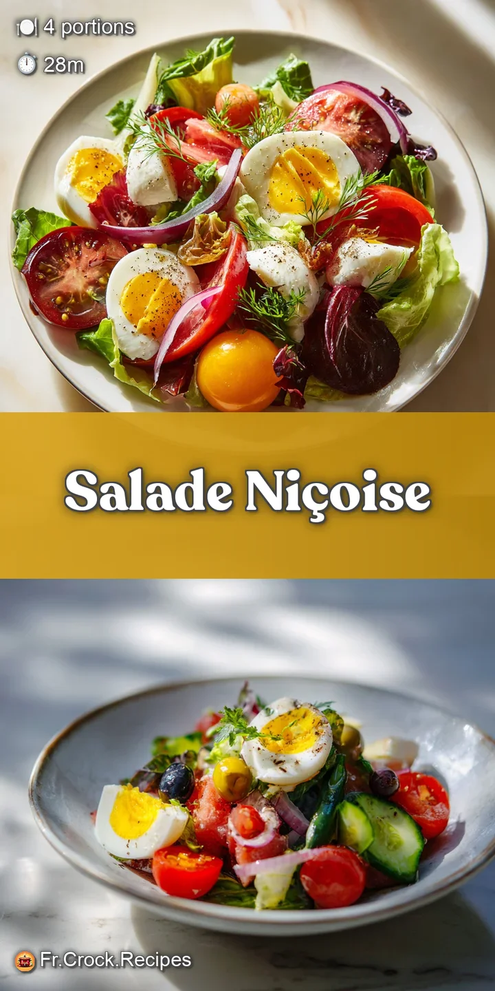 Close-up of Salade Ni&ccedil;oise. Plump olives, juicy tomatoes, and perfectly seared tuna highlight the salad's Mediterranean fl...