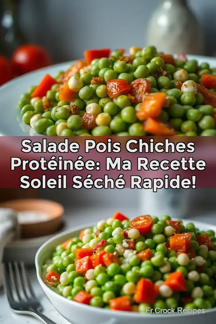 Salade Pois Chiches Prot&eacute;in&eacute;e: Ma Recette Soleil S&eacute;ch&eacute; Rapide!