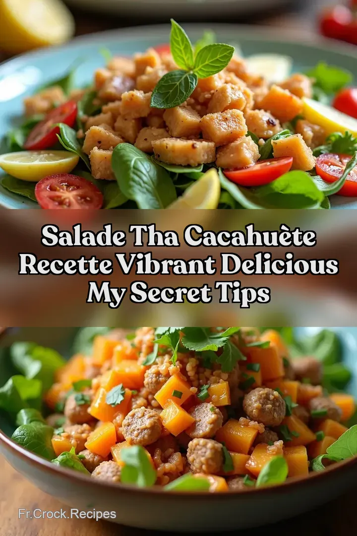 Salade Tha Cacahu&egrave;te Recette Vibrant Delicious My Secret Tips