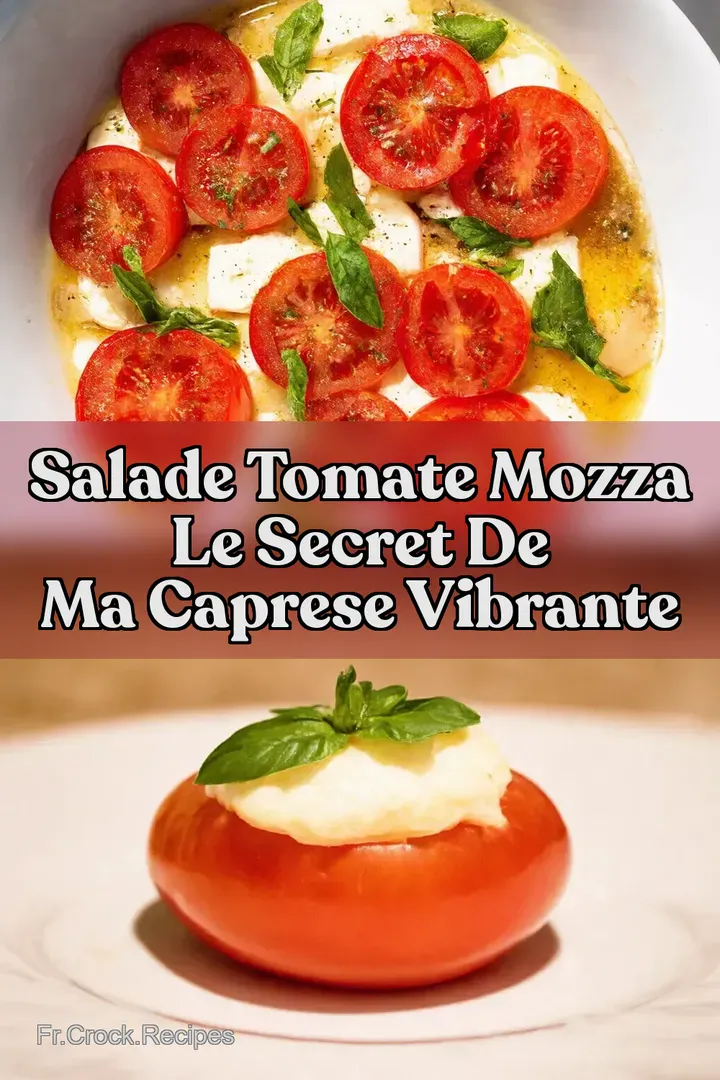 Salade Tomate Mozza Le Secret de ma Caprese Vibrante