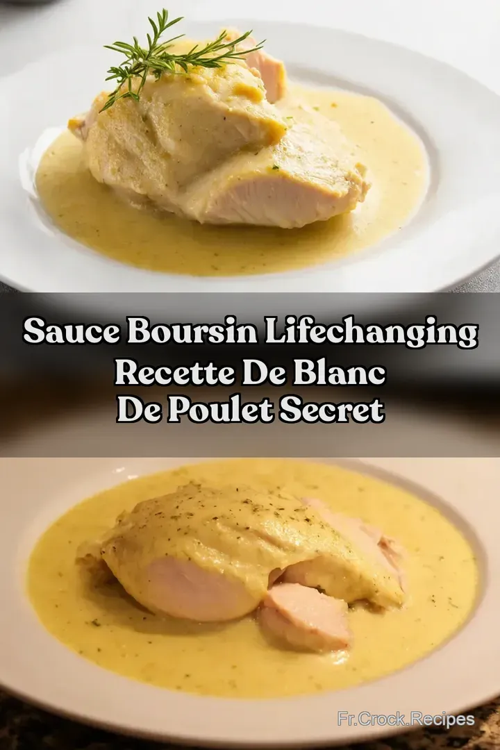 Sauce Boursin LifeChanging Recette de Blanc de Poulet Secret