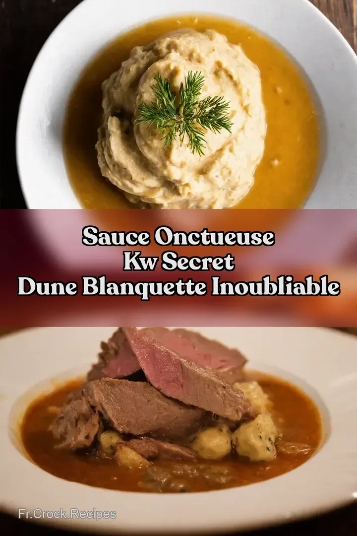 Sauce Onctueuse kw Secret dune Blanquette Inoubliable