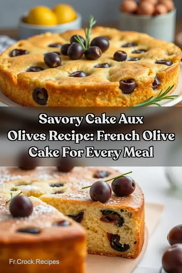 Savory Cake Aux Olives Recipe: French Olive Cake for Every Meal