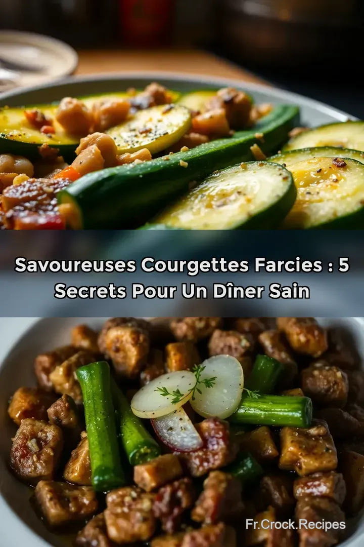Savoureuses Courgettes Farcies : 5 Secrets pour un D&icirc;ner Sain