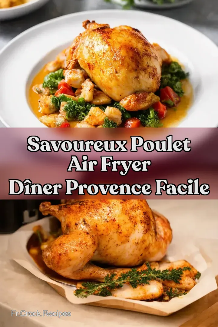 Savoureux Poulet Air Fryer D&icirc;ner Provence Facile