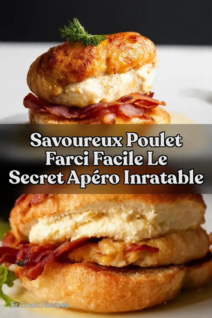 Savoureux Poulet Farci Facile Le Secret Ap&eacute;ro Inratable