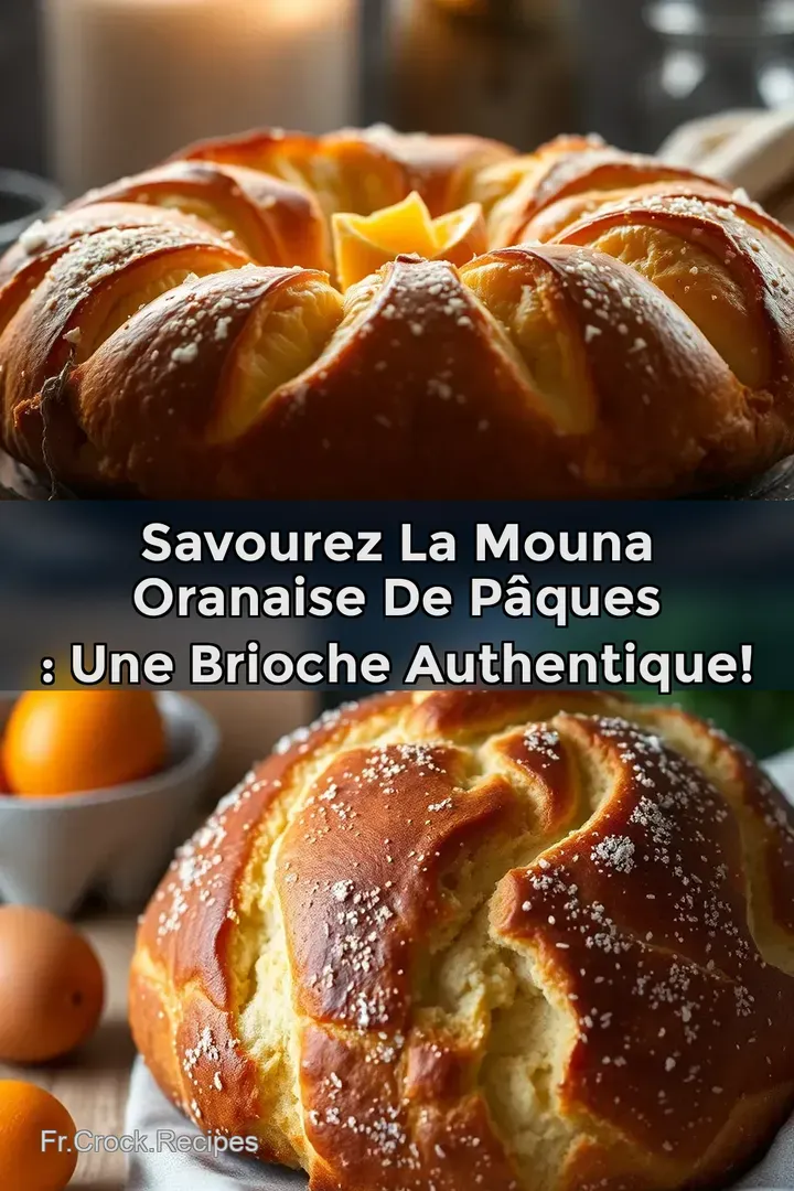 Savourez la Mouna Oranaise de P&acirc;ques : Une Brioche Authentique!