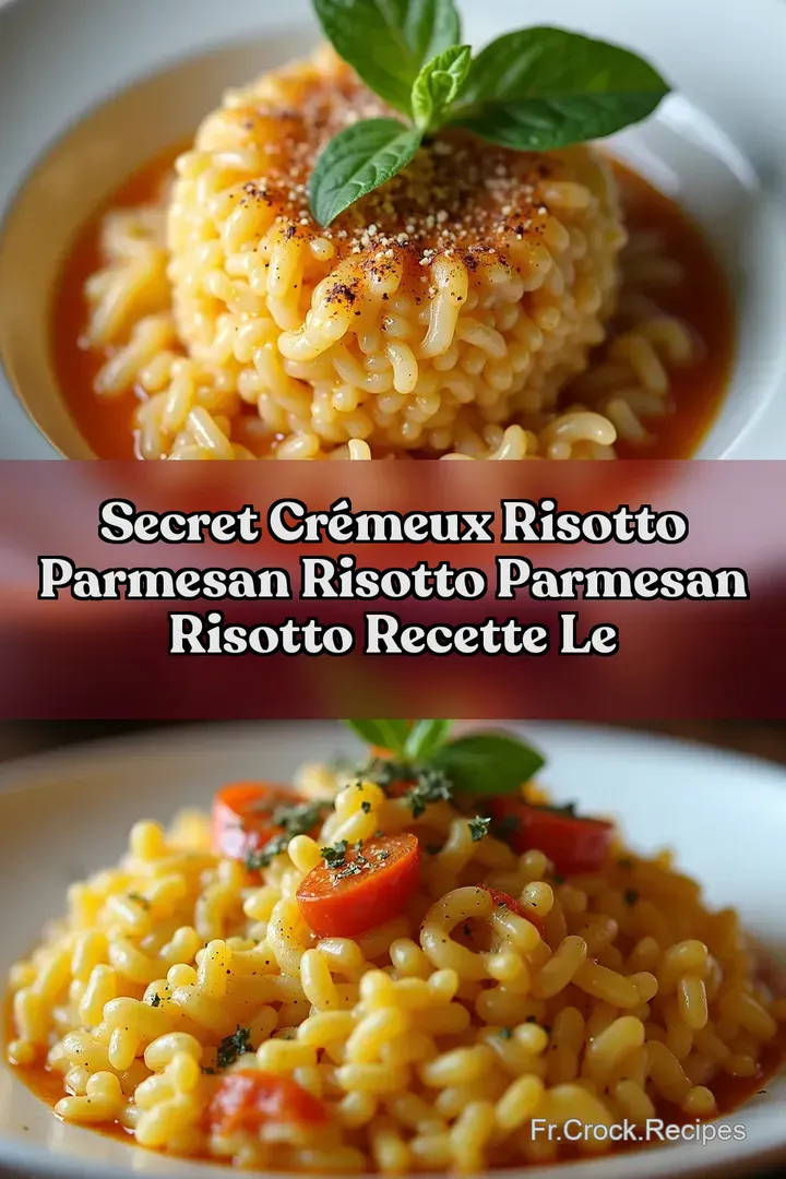 Secret Cr&eacute;meux Risotto Parmesan Risotto Parmesan Risotto Recette Le