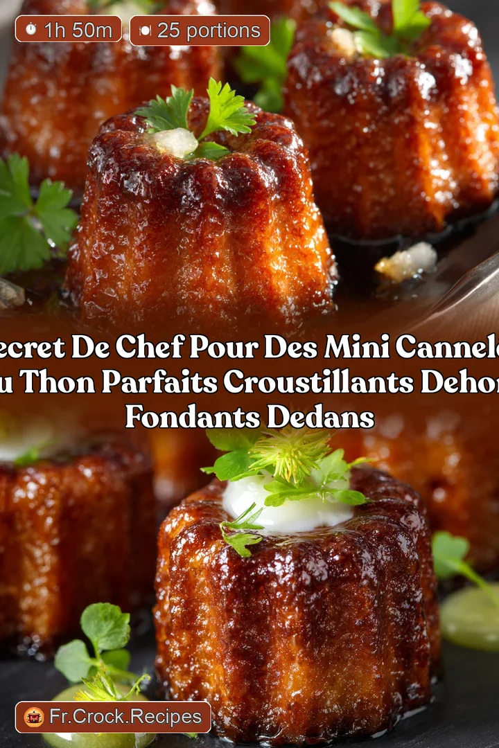 Secret de chef pour des Mini Cannel&eacute;s au Thon parfaits Croustillants dehors fondants dedans