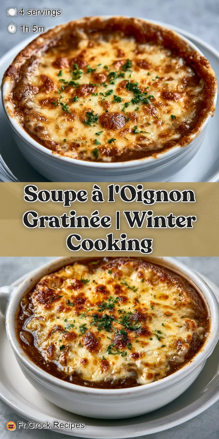 Gros plan sur du fromage fondu et grill&eacute;, avec des bulles dor&eacute;es et des oignons caram&eacute;lis&eacute;s brunis en dessous.