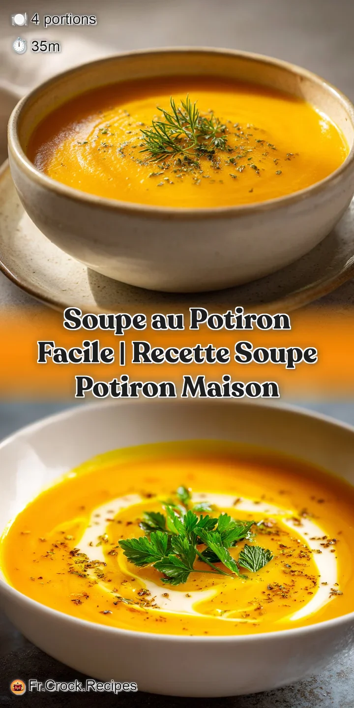Close-up of smooth, velvety pumpkin soup, highlighting the rich orange hue and delicate garnish of herbs, hinting at warmt...