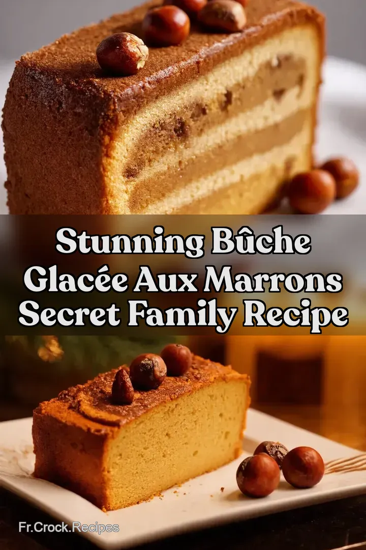 Stunning B&ucirc;che Glac&eacute;e aux Marrons Secret Family Recipe